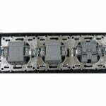 Priza tripla Elit'S,  rama sticla,16A ip20,8010Fkb-3 - imagine 2