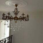 Candelabru Cristal, Elit's Esn20055, 12 brate X E14, Auriu Antichizat