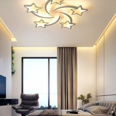 Lustra Led Cu Telecomanda, Esn6552 5-WH, 150w