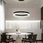 Lustra LED Cu Telecomanda, Elit's Esn1437BK, 146w