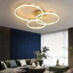 Lustra LED Cu Telecomanda, Elit's Esn5185-3 GF, 160w, Gold