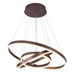 Lustra LED Cu Telecomanda, Elit's Esn5205-3 Maro Caffe, 160w - imagine 2