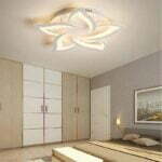 Lustra LED Cu Telecomanda, Elit's Esn M027-5, 90W, Alb