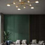 Lustra LED Cu Telecomanda, Elit's Esn R9029-12, 144W, Gold