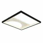 Lustra LED Cu Telecomanda, Elit's Esn R9060rS,  72W, Negru Alb