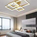 Lustra LED Cu Telecomanda, Elit's, EsnF2341, 160 w, Gold Bronz