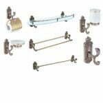 Set Accesorii Baie, Bronz Antichizat ,Smack , Esn 68600