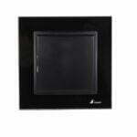 Intrerupator simplu Elit'S, Rama sticla 10A Sf 8001 FKB negru