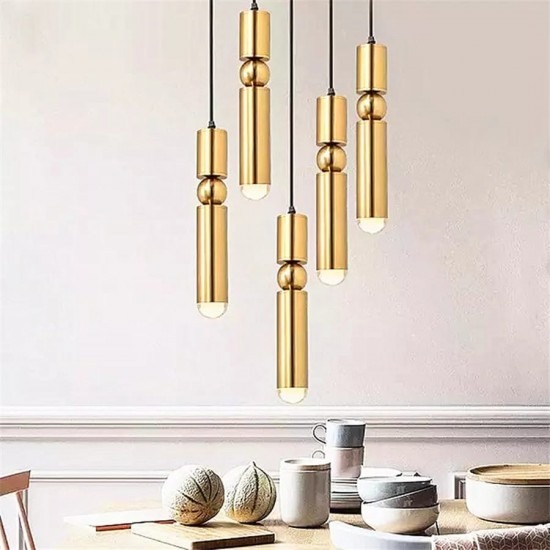 WhatsApp Image 2023-04-02 at 14 Lustra led pendul, Lalo 5, Gold - imagine 1