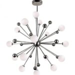 Lustra Roana Argintiu,12 led G4