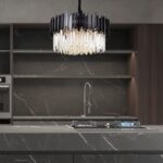 Candelabru Cristal Elit's, Negru Mat, 40 cm - Oferă eleganță și rafinament în orice încăpere - imagine 3