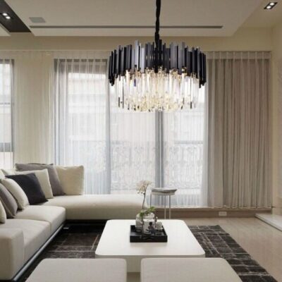 Candelabru Cristal Elit's, Negru Mat, 40 cm - Oferă eleganță și rafinament în orice încăpere
