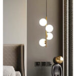 Lustra LED Pendul Imala, 4 Abajururi, bec G9, Gold - imagine 3