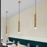 Lustra led pendul, Lalo1, Gold - imagine 3