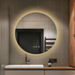 Oglindă Baie LED și Dezaburire Premium cu Senzor Touch, Lumina Rece, Caldă și Neutră, 60 cm, lumina ambientala spate - imagine 5