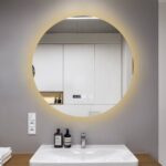 Oglindă Baie LED și Dezaburire Premium cu Senzor Touch, Lumina Rece, Caldă și Neutră, 60 cm, lumina ambientala spate - imagine 8