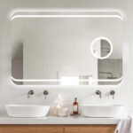 Oglindă Baie LED și Dezaburire Elit’s Premium cu Senzor Touch, Lumina Rece, Caldă și Neutră, 90x60cm, Lupa Cosmetica esn141 - imagine 2