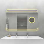 Oglindă Baie LED și Dezaburire Elit’s Premium cu Senzor Touch, Lumina Rece, Caldă și Neutră, 90x60cm, Lupa Cosmetica esn141 - imagine 8