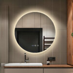 Oglindă Baie LED și Dezaburire Elit's Premium cu Senzor Touch, Lumina Rece, Caldă și Neutră, 70 cm, lumina ambientala spate