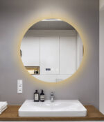 Oglindă Baie LED și Dezaburire Elit's Premium cu Senzor Touch, Lumina Rece, Caldă și Neutră, 70 cm, lumina ambientala spate - imagine 3