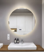 Oglindă Baie LED și Dezaburire Elit's Premium cu Senzor Touch, Lumina Rece, Caldă și Neutră, 70 cm, lumina ambientala spate - imagine 6