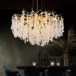 Candelabru LED Cristal Elit's Evea Gold - 10xE14, 80 cm