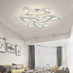 Lustra LED Cu Telecomanda, Cristal, 6-3 , Cromat, 300 W, RGB