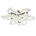Lustra LED Cu Telecomanda, Cristal, 6-3 , Cromat, 300 W, RGB - imagine 2