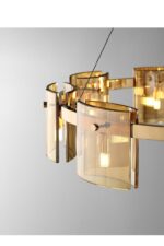 Lustra Ella 80cm, Gold - imagine 2
