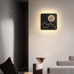 Aplica cu design natural autentic, black, 27w