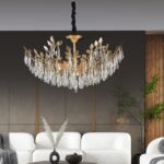 Candelabru Cristal Almma, Gold, 85cm