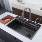 Chiuveta Bucatarie Profesionala Multifunctionala LED, Inox