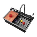 Chiuveta Bucatarie Profesionala Multifunctionala LED, Inox - imagine 2