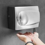 Uscător de Mâini cu Senzor, 1500W, Aer Cald/Rece, Inox Mat - imagine 5