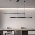 Lustra Dining Doi Cu Telecomanda, Suspendata, Negru