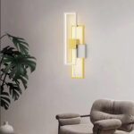 Aplica Perete Cu Led, Alb si Auriu, 30w