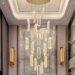 Candelabru Cristal,15 Leduri, Metal, 351W, Auriu