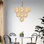 Lustra cu Led Lissa, 13 globuri, gold