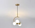 Lustra Tip Pendul, 3 globuri, auriu - imagine 2