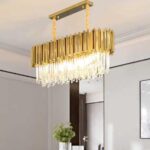 Candelabru Cristal Aliss, Auriu, 80X30cm