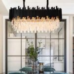 Candelabru Cristal Aliss, Negru, 50X80cm