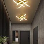 Aplica Led Cu Trei Tipuri De Lumina, Auriu, 28 w