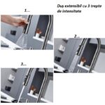 Chiuveta Bucatarie Multifunctionala cu LED, Inox, Gri Inchis – Negru, EVD 75×45 cm - imagine 6
