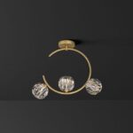 Lustra Cu Trei Globuri Decorative