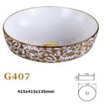 Lavoar Ceramic Premium, Rotund 41cm - imagine 2