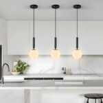 Pendul cu Abajur, 1 X E27, Inaltime Reglabila, Negru - imagine 3
