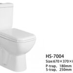 Set Vas WC cu Rezervor și Capac din Polipropilenă – 670×370×820 mm - imagine 3
