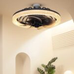 Ventilator de Plafon cu LED Compact și Elegant