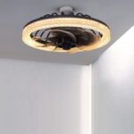 Ventilator de Plafon cu LED Compact și Elegant - imagine 3