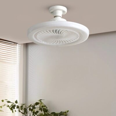 Lustra cu ventilator,Alb